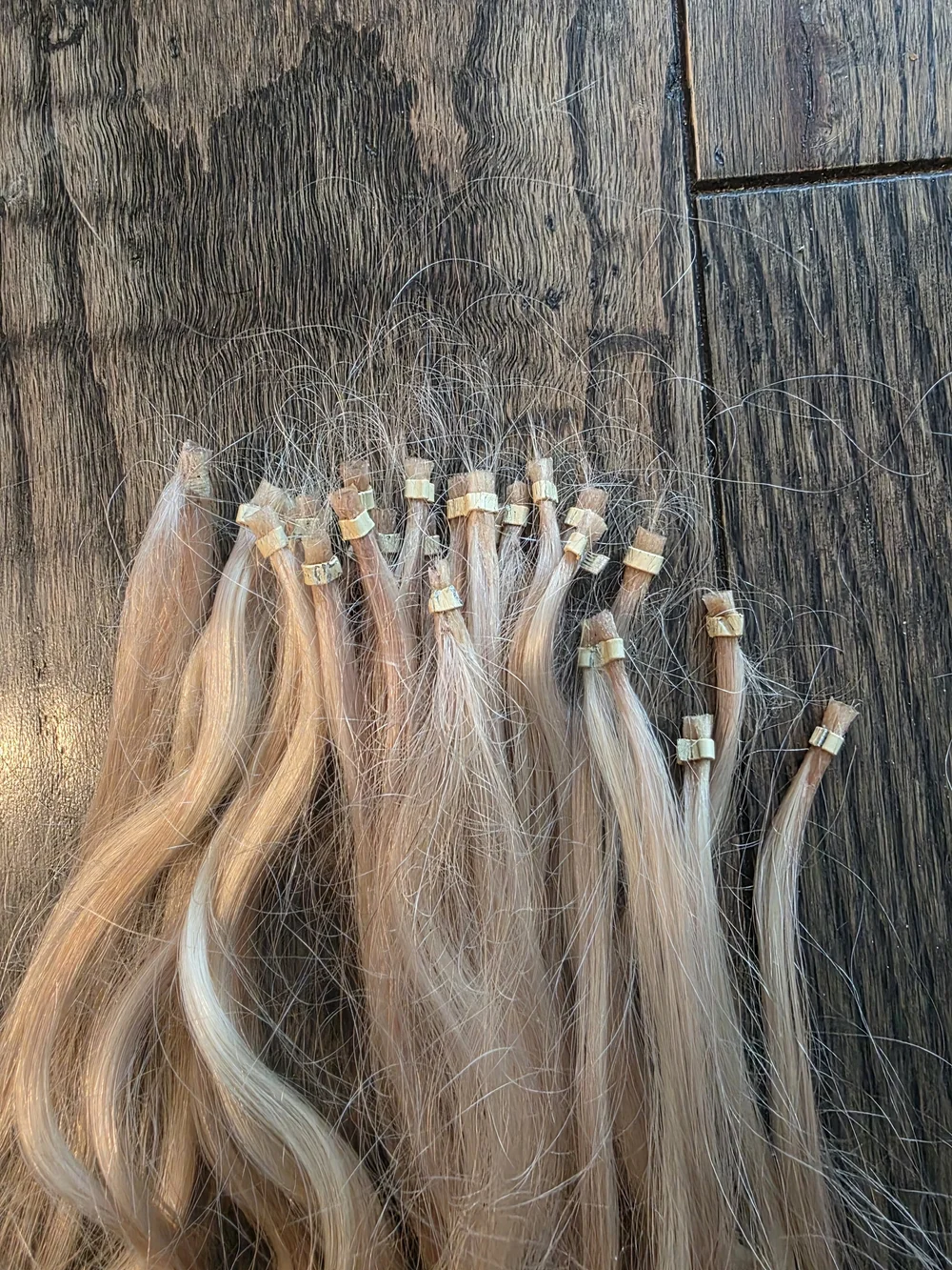 Blonde Micro Ring Hair Extensions - Natural Light ASH Blonde